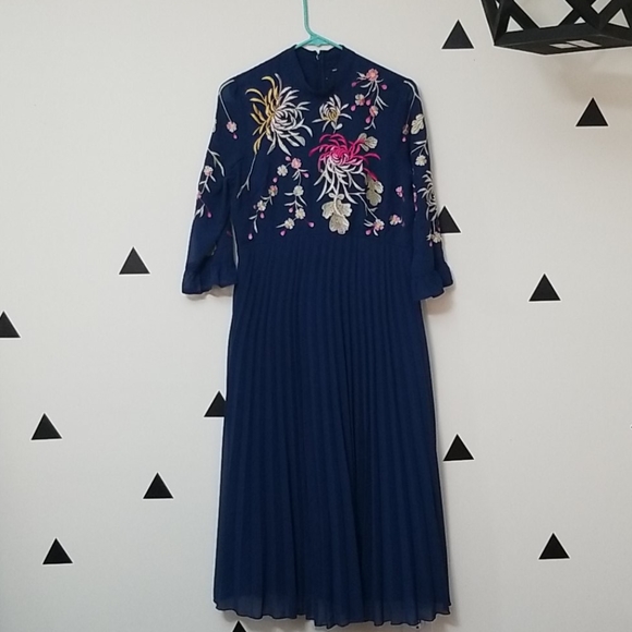 asos embroidered maternity dress Eve of Milady Style 394 3D Floral Fit & Flare Wedding Dress main image 0
